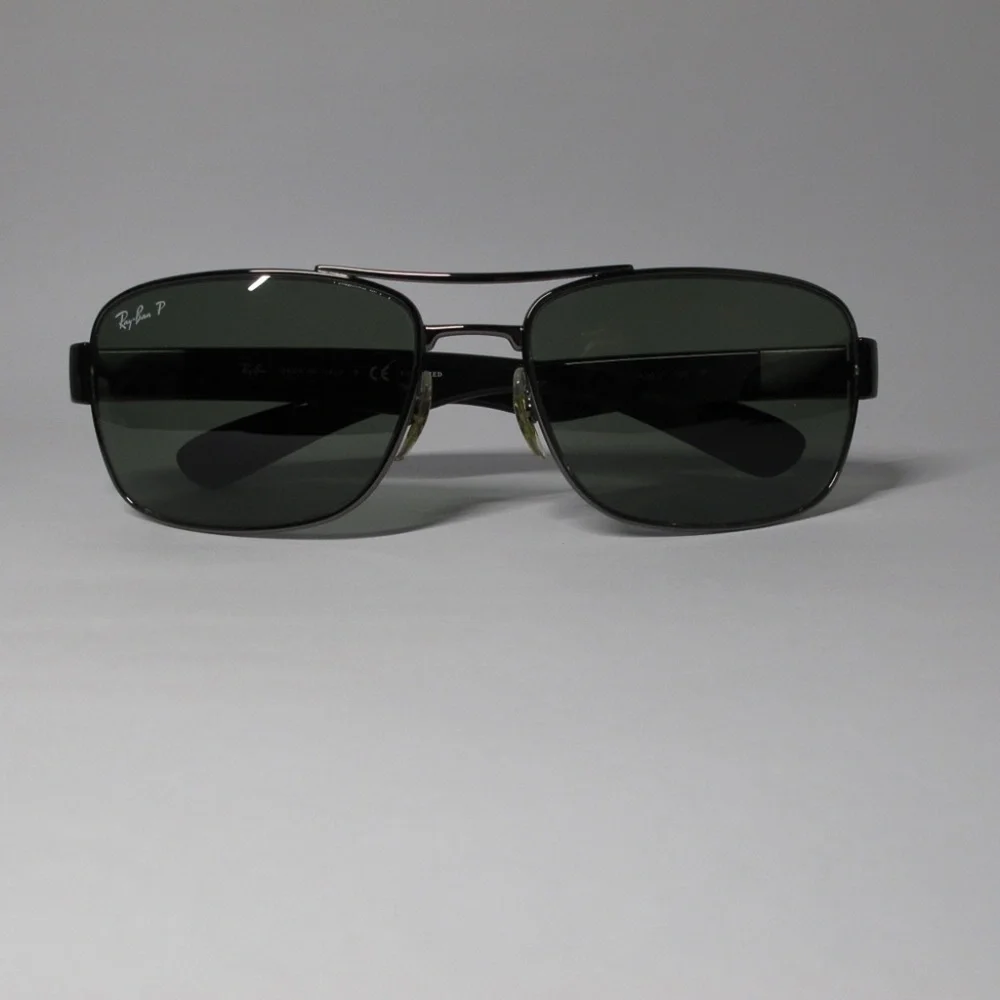 Ray-Ban Square Sunglasses For Men EYEWEAR Green Polarized Polycarbonate Lenses
